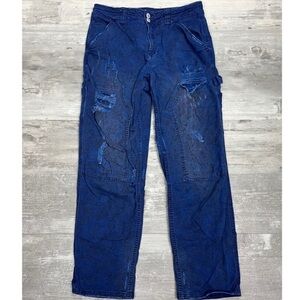 Pilcro & The Letterpress Royal Blue The Wanderer Jeans Size 28